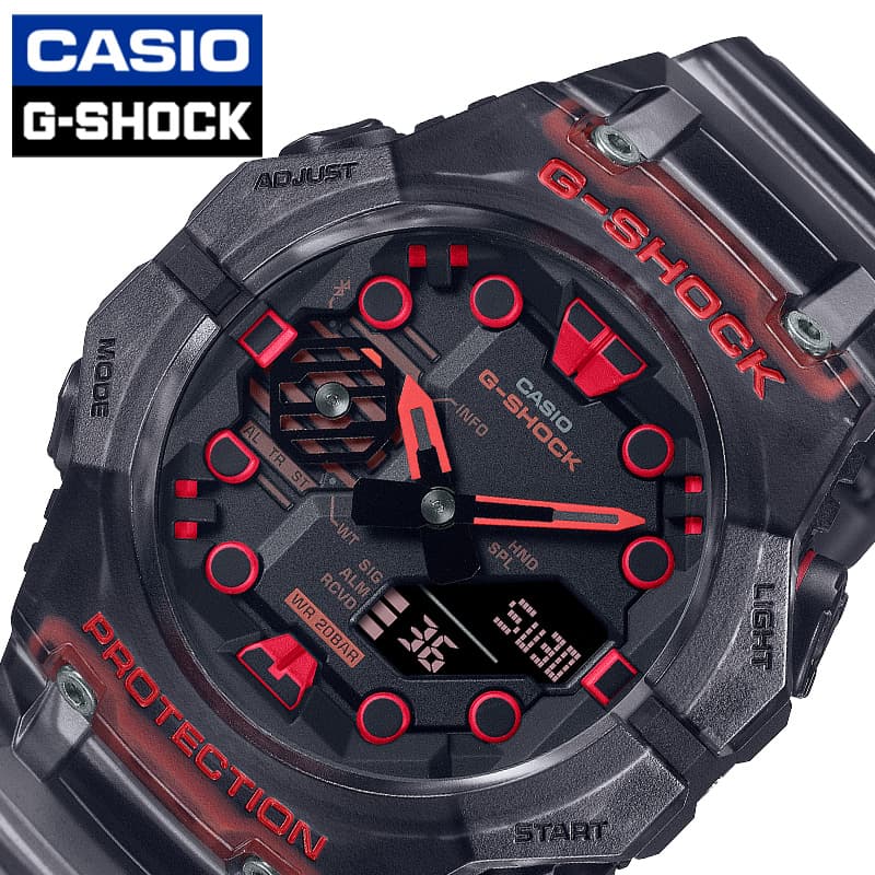 カシオ 腕時計 Gショック ベゼル・バンド一体構造 CASIO G-SHOCK GA-B001 メンズ ブラック クリアブラック 時計 幾何学 サイバーパンク ハイテク GA-B001G-1AJF