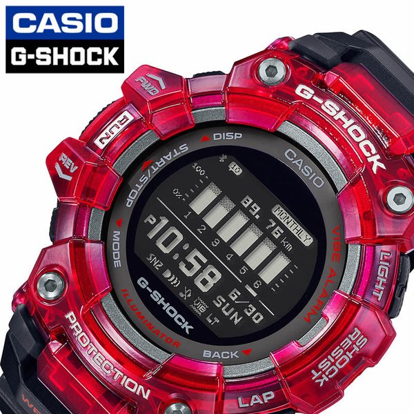 G-SHOCK スマートウォッチ ジースクワッド ジーショック カシオ 腕時計 Gショック 時計 Gスクワッド G-SQUAD メンズ ブラック 液晶 GBD-100SM-4A1JF｜watch-lab
