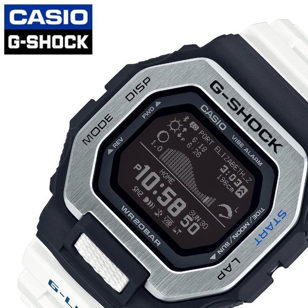 カシオ Gショック Gショック 腕時計 CASIO G-SHOCK 時計 メンズ 防水 液晶 GBX-100-7JF おすすめ 人気 おしゃれ かっこいい ホワイト サーフィン サーファー