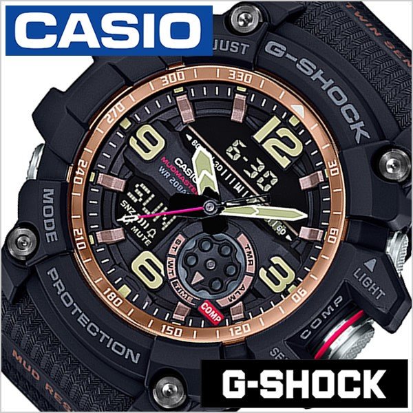 カシオ Gショック 時計 CASIO G-SHOCK 腕時計 ジーショック マスターオブジー マッドマスター MASTER OF G MUDMASTER メンズ ブラック CASIO-GG-1000RG-1AJF