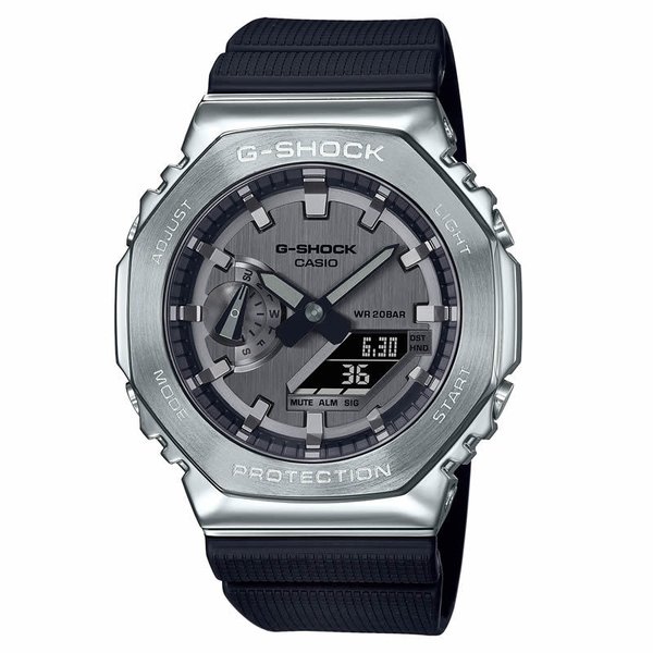 カシオ 腕時計 ジーショック CASIO G-SHOCK メンズ シルバー ブラック 時計 GM-2100-1AJF 人気 おすすめ おしゃれ ブランド｜watch-lab｜02