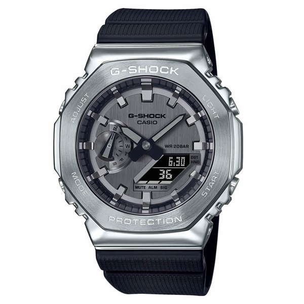 CASIO G-SHOCK カシオ ジーショック GM-2100-1AJF l Covered アナログデジタルコンビネーション 腕時計 リストウォッチ ブラック系 シルバー系【中古】 G-SHOCK カシオ 腕時計 ジーショック CASIO メンズ シルバー ブラック