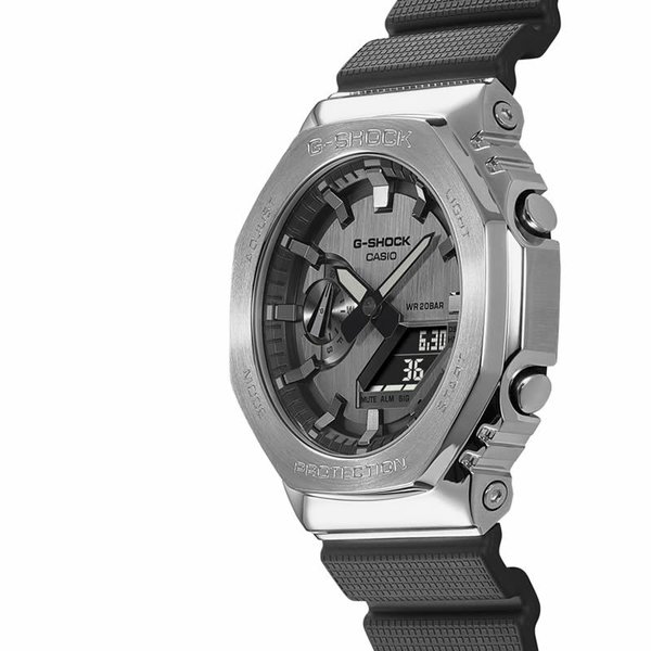 カシオ 腕時計 ジーショック CASIO G-SHOCK メンズ シルバー ブラック 時計 GM-2100-1AJF 人気 おすすめ おしゃれ ブランド｜watch-lab｜03