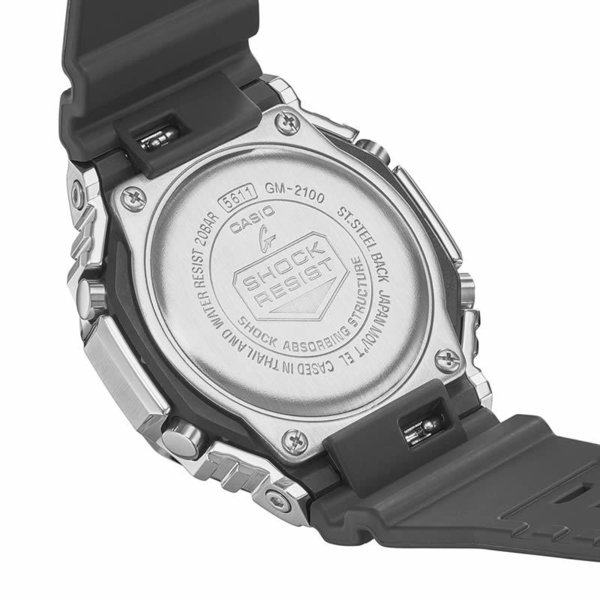 カシオ 腕時計 ジーショック CASIO G-SHOCK メンズ シルバー ブラック 時計 GM-2100-1AJF 人気 おすすめ おしゃれ ブランド｜watch-lab｜05