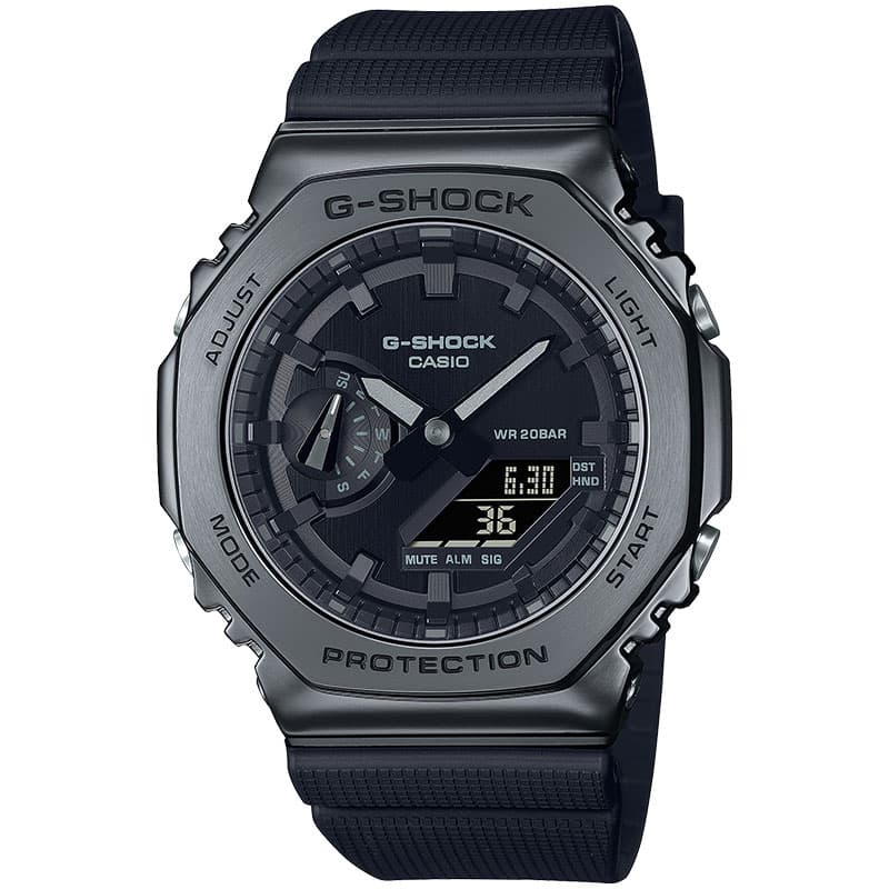 カシオ 腕時計 Gショック ブラックアウト CASIO G-SHOCK METEL COVERED メンズ ブラック 時計 メタル オールブラック GM-2100BB-1AJF 人気 おすすめ おしゃれ｜watch-lab｜02