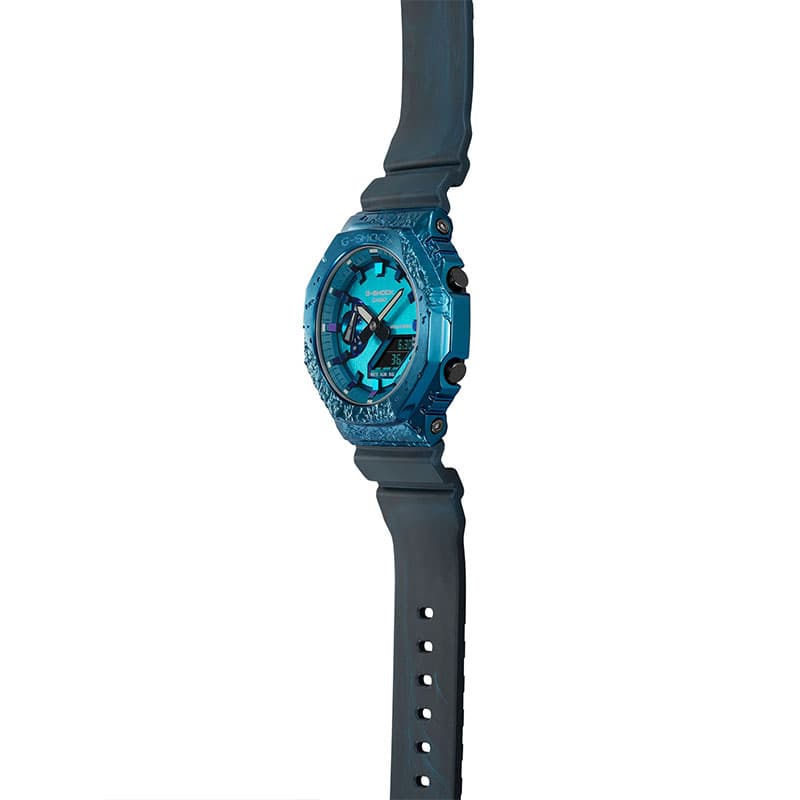 カシオ 腕時計 Gショック コーディエライト CASIO G-SHOCK 40th Anniversary Adventurer’s Stone  メンズ ターコイズブルー ネイビー 時計 限定 鉱石