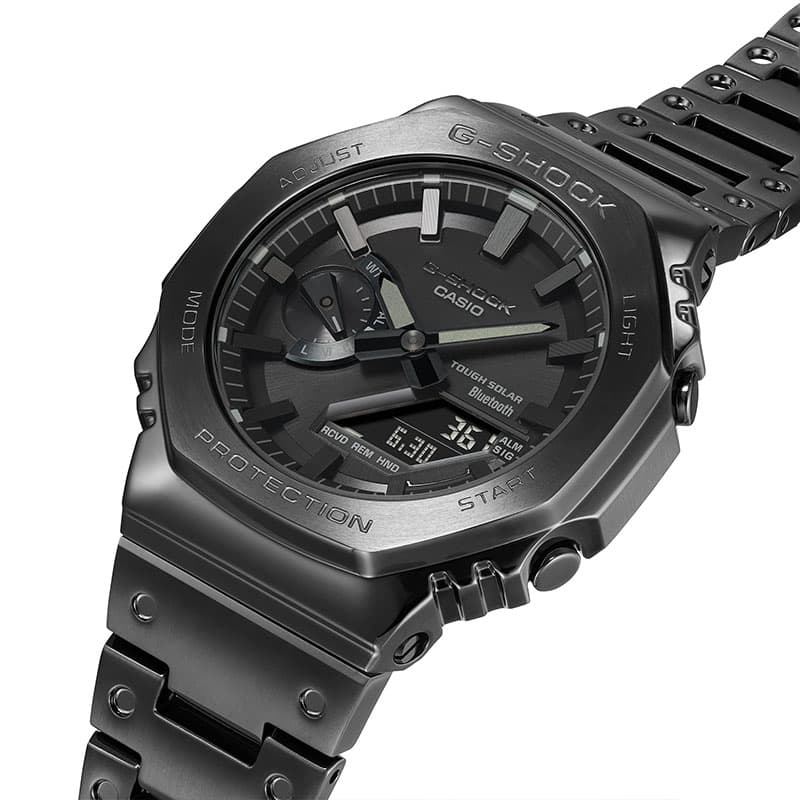 カシオ 腕時計 Gショック カシオーク CASIO G-SHOCK FULL METAL メンズ ブラック メタルブラック 時計 ソーラー メタル フルメタル 高級 銀 GM-B2100BD-1AJF｜watch-lab｜04