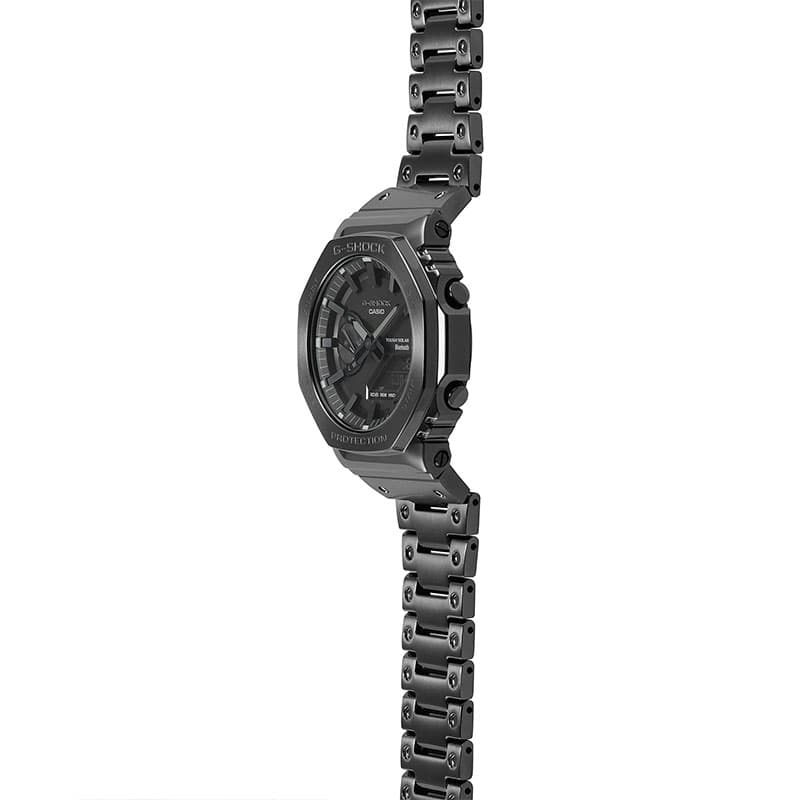 カシオ 腕時計 Gショック カシオーク CASIO G-SHOCK FULL METAL メンズ ブラック メタルブラック 時計 ソーラー メタル フルメタル 高級 銀 GM-B2100BD-1AJF｜watch-lab｜05