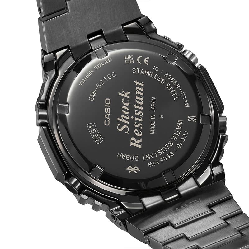 カシオ 腕時計 Gショック カシオーク CASIO G-SHOCK FULL METAL メンズ ブラック メタルブラック 時計 ソーラー メタル フルメタル 高級 銀 GM-B2100BD-1AJF｜watch-lab｜06