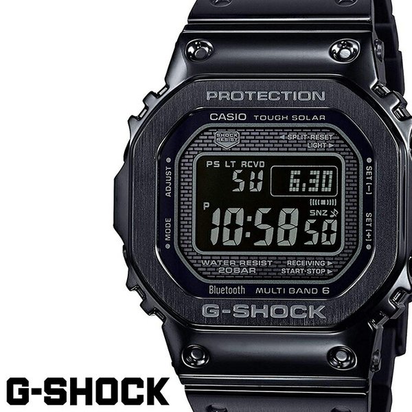 カシオ Gショック フルメタル オールブラック 腕時計 CASIO G-SHOCK 時計 メンズ GMW-B5000GD-1JF 正規品 防災 Gショック おしゃれ アウトドア スポーツ