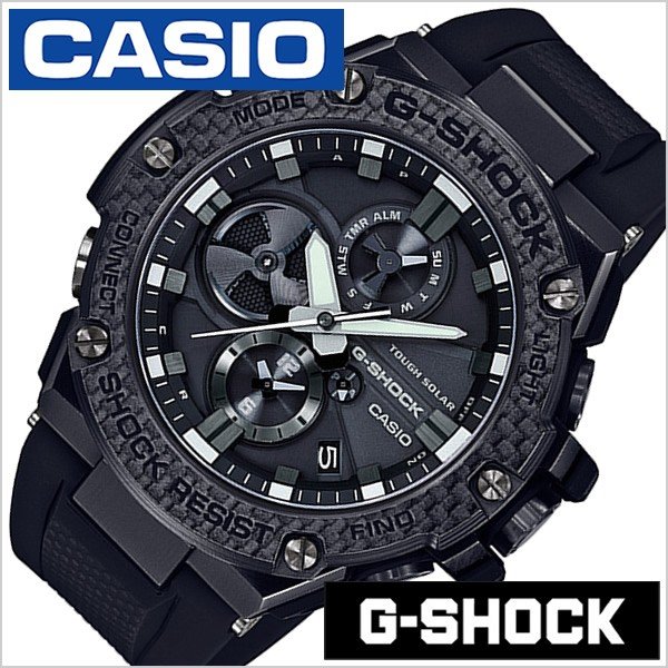 カシオ 腕時計 ジーショック ジースチール CASIO 時計 G-SHOCK G-STEEL メンズ ブラック GST-B100X-1AJF
