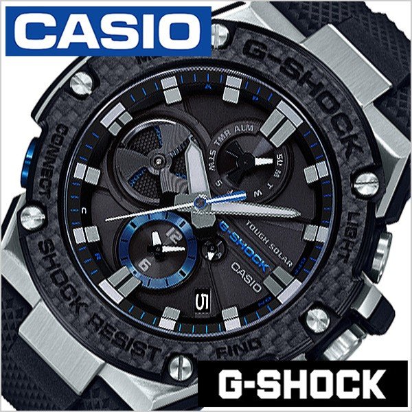 カシオ ジーショック ジースチール 時計 カーボンベゼル CASIO G-SHOCK G-STEEL 腕時計 メンズ ブラック GST-B100XA-1AJF