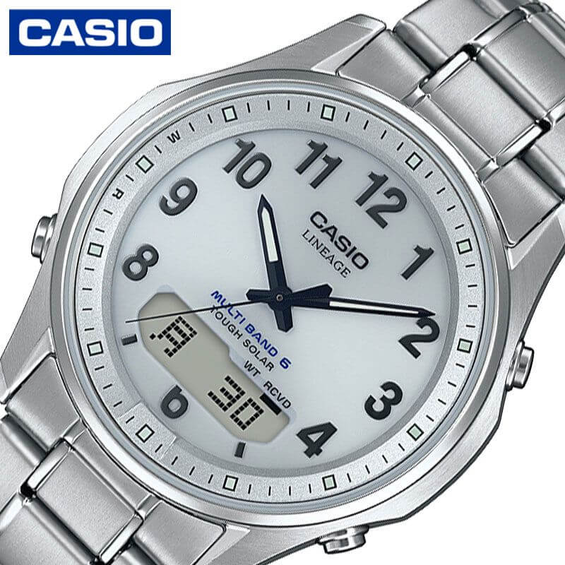 カシオ 電波 ソーラー 腕時計 CASIO 時計 リニエージ LINEAGE 男性 メンズ LCW-M100TSE-7AJF かわいい 華奢 小ぶり  小さめ 人気 おすすめ ブランド