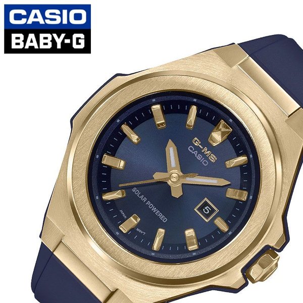カシオ ベビージー ベビーG ソーラー 時計 CASIO BABY-G 腕時計 レディース 防水 ネイビー MSG-S500G-2AJF おすすめ 人気 おしゃれ かわいい ネイビー