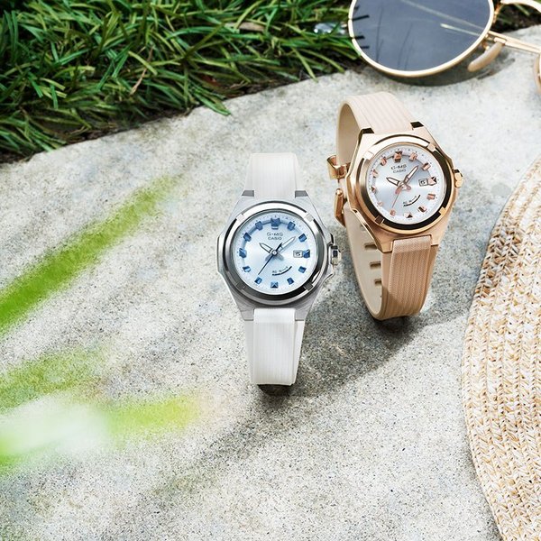 カシオ ベビージー ベビーG 腕時計 CASIO BABY-G 時計 レディース 防水 ブルー MSG-W300-7AJF おすすめ 人気 おしゃれ かわいい パステルカラー ホワイト | BABY-G | 02