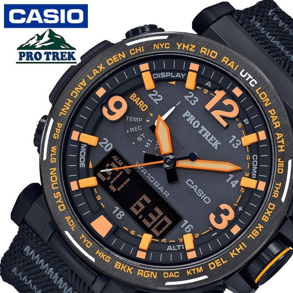 プロトレック カシオ ソーラー 時計 PROTREK CASIO 腕時計 メンズ ブラック PRG-600YB-1JF 人気 ブランド おすすめ  トレイルラン トレラン かっこいい