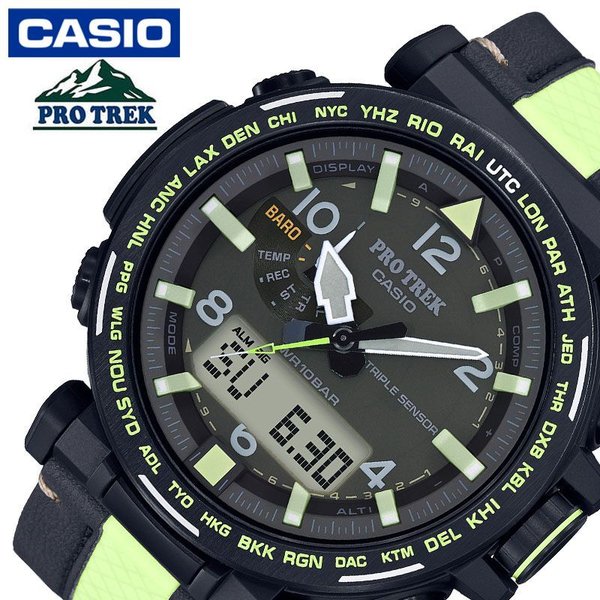 プロトレック カシオ ソーラー 時計 PROTREK CASIO 腕時計 メンズ ブラック PRG-650YL-3JF 人気 ブランド おすすめ トレイルラン トレラン かっこいい