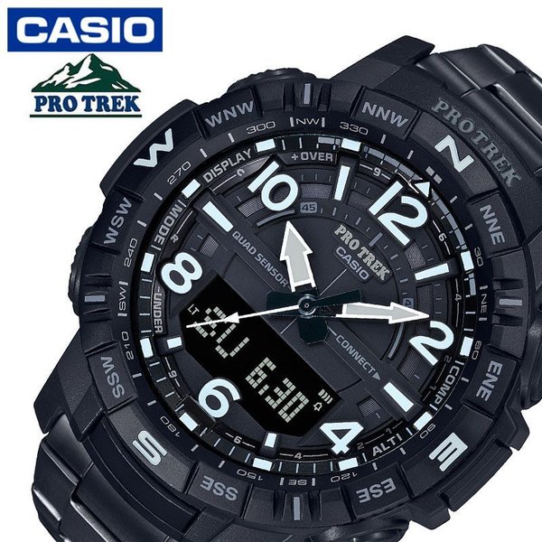 プロトレック カシオ スマホ連携 GPS電波 時計 PROTREK CASIO 腕時計 メンズ ブラック PRT-B50YT-1JF 人気 ブランド おすすめ トレイルラン