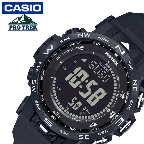 カシオ プロトレック クライマーライン ソーラー 電波 時計 CASIO PROTREK Climber Line 腕時計 メンズ ブラック PRW-30Y-1BJF 人気 ブランド