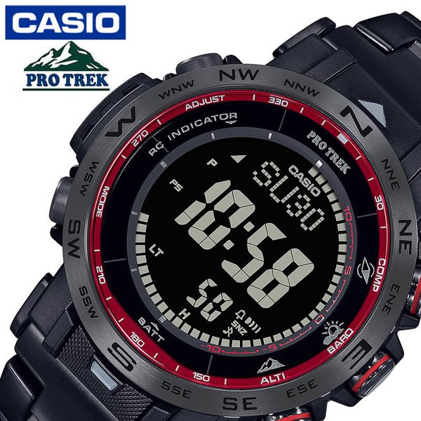 カシオ プロトレック クライマーライン ソーラー 電波 時計 CASIO PROTREK Climber Line 腕時計 メンズ ブラック PRW-30YT-1JF 人気 ブランド
