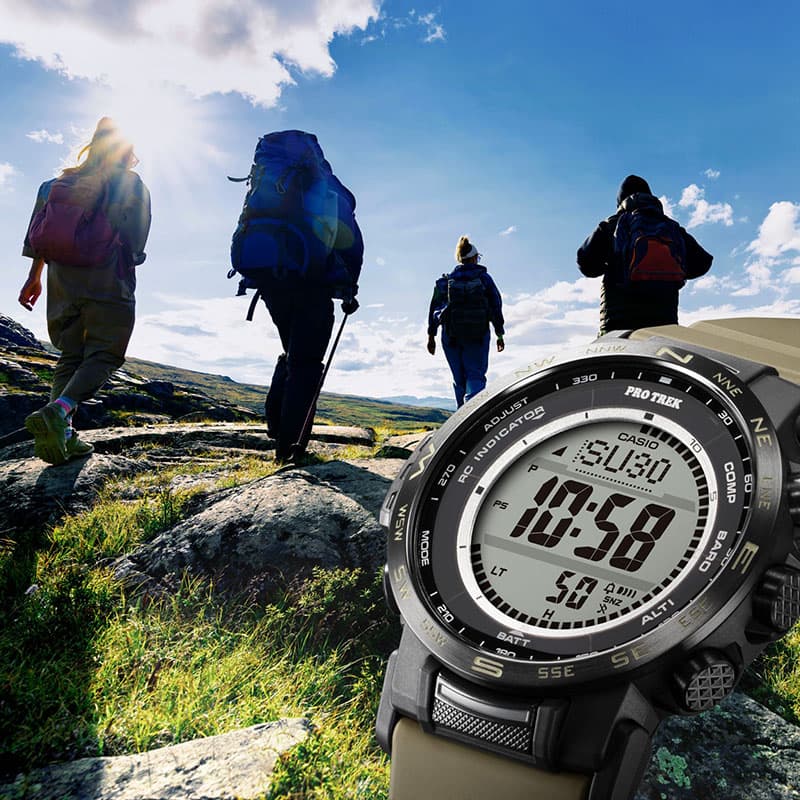 カシオ 腕時計 CASIO 時計 プロトレック PROTREK メンズ 液晶/シルバー