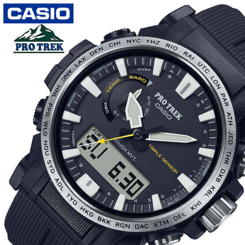   顼 ӻ CASIO  ץȥå PROTREK   PRW-61-1AJF ä   ͵  ֥