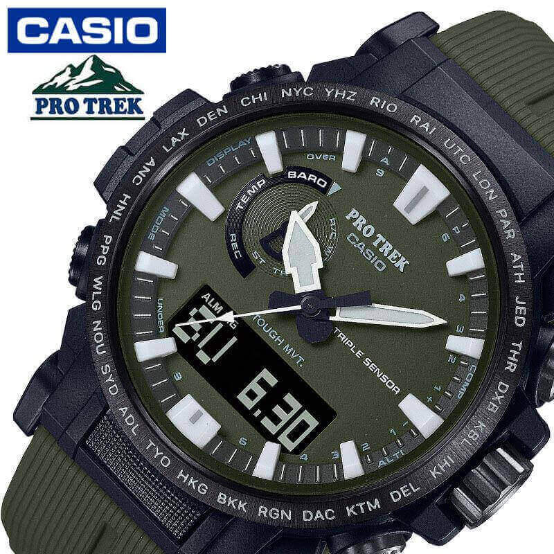カシオ 電波 ソーラー 腕時計 CASIO 時計 プロトレック PROTREK 男性 メンズ PRW-61Y-3JF かっこいい 彼氏 夫 人気 おすすめ ブランド