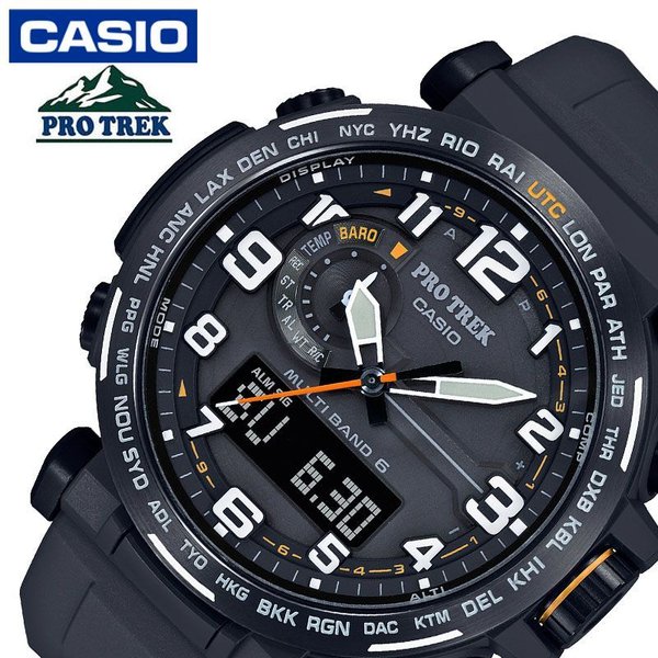 プロトレック カシオ ソーラー 電波 時計 PROTREK CASIO 腕時計 メンズ ブラック PRW-6600Y-1A9JF 人気 ブランド おすすめ トレイルラン トレラン