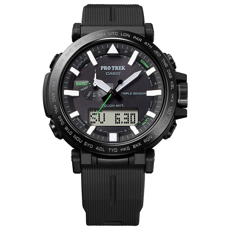 ひ*ん様 CASIO PRO TREK デジタル腕時計 ブラック PRO TREK カシオ 腕時計 プロトレック バイオマスプラスチック CASIO