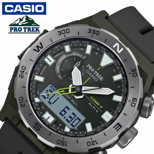  ץȥå ӻ 饤ޡ饤 ѥ CASIO PROTREK Climber Line Compass    PRW-6800Y-3JF ͵  