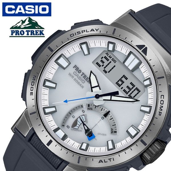 プロトレック マルチフィールドライン カシオ ソーラー 電波 時計 PRO TREK Multi Field Line CASIO 腕時計 メンズ ホワイト PRW-70-7JF 人気