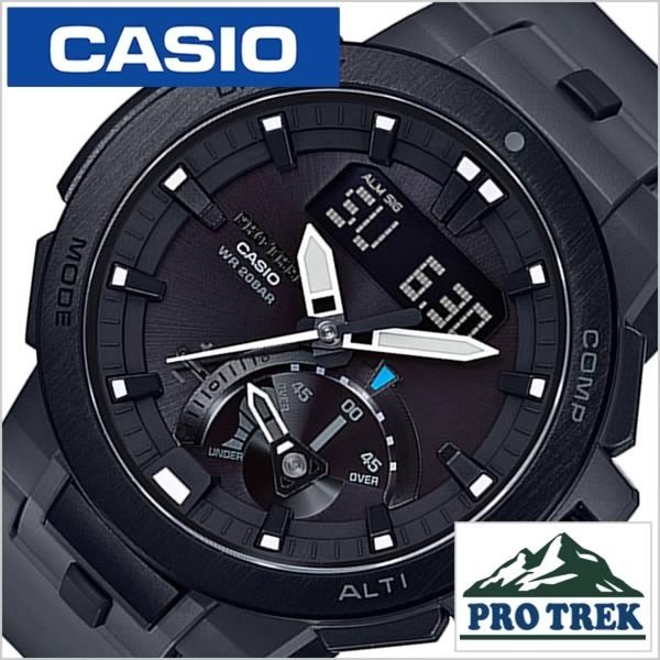 カシオ プロトレック 時計 CASIO PROTREK 腕時計 アースカラー メンズ ブラック PRW-7000-8JF