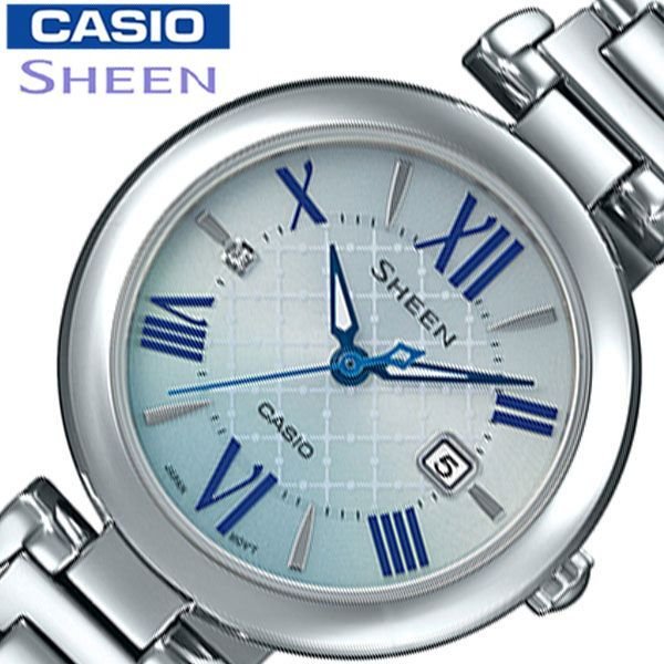 カシオ シーン ソーラー 時計 CASIO SHEEN 腕時計 Solar Sapphire Model レディース ホワイト SHS-4502D-2AJF 人気 おすすめ 流行 ブランド 防水 おしゃれ