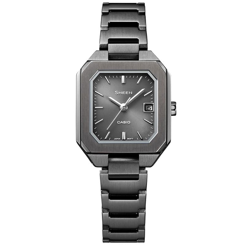 カシオ 腕時計 シーン ソーラーサファイアモデル CASIO SHEEN Solar Sapphire レディース ブラック 時計 ソーラー きれい 綺麗 落ち着き シンプル シック｜watch-lab｜02