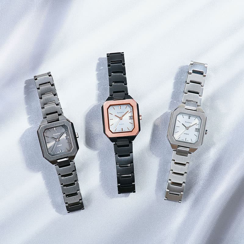 カシオ 腕時計 シーン ソーラーサファイアモデル CASIO SHEEN Solar Sapphire レディース ブラック 時計 ソーラー きれい 綺麗 落ち着き シンプル シック｜watch-lab｜04