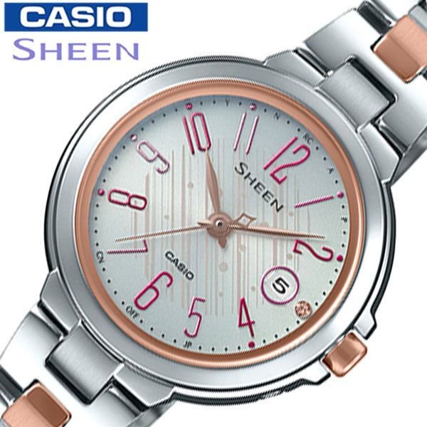 カシオ シーン ソーラー電波 時計 CASIO SHEEN 腕時計 Radio Controlled Model レディース ホワイト SHW-5100DSG-7AJF 人気 おすすめ 流行 ブランド