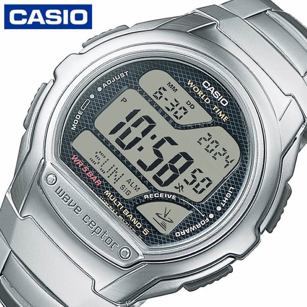 カシオ ウェーブセプター 腕時計 CASIO wave ceptor メンズ 液晶 シルバー 時計 WV-58RD-1AJF 人気 おすすめ おしゃれ ブランド アウトドア キャンプ スポーツ
