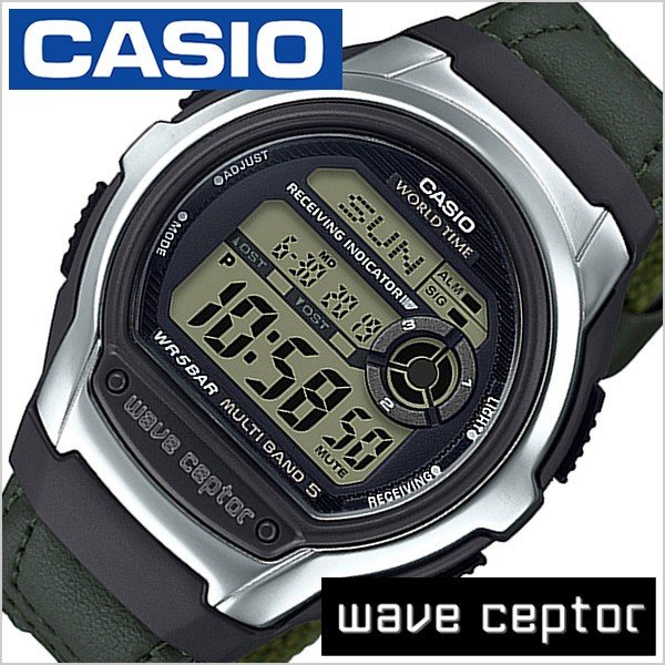 カシオ  ウェブセプター 腕時計 CASIO WAVE CEPTOR 時計 メンズ ブラック WV-M60B-3AJF