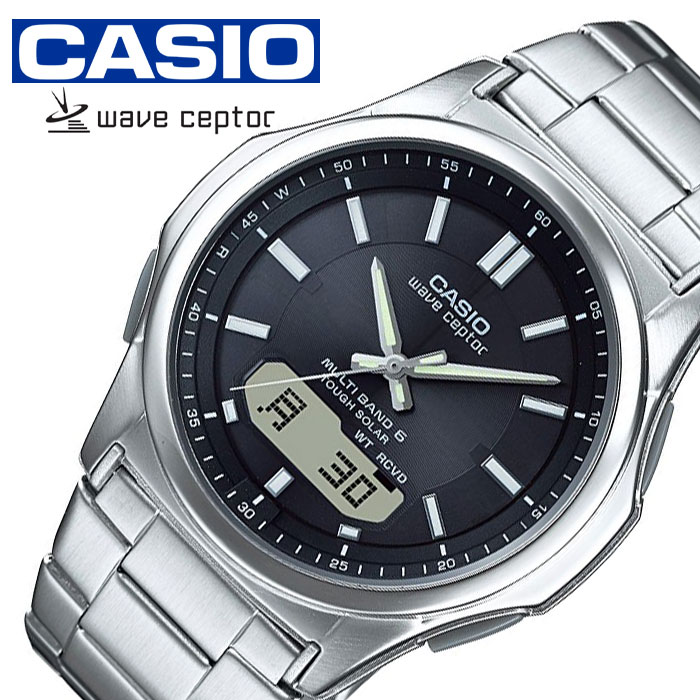 Yahoo! Yahoo!ショッピング(ヤフー ショッピング)カシオウェーブセプター腕時計 CASIOWAVE CEPTOR時計 CASIO WAVE CEPTOR 腕時計 カシオ ウェーブセプター 時計 ソーラー電波腕時計 MULTIBAND6 メンズ ブラック