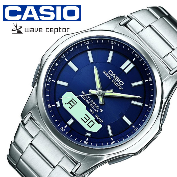 Yahoo! Yahoo!ショッピング(ヤフー ショッピング)カシオウェーブセプター腕時計 CASIOWAVE CEPTOR時計 CASIO WAVE CEPTOR 腕時計 カシオ ウェーブセプター 時計 ソーラー電波腕時計 MULTIBAND6 メンズ ブルー