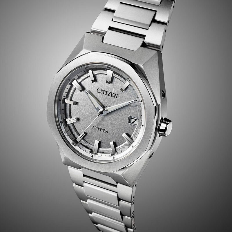 シチズン 腕時計 CITIZEN 時計 アテッサ ATTESA メンズ シルバー 電波
