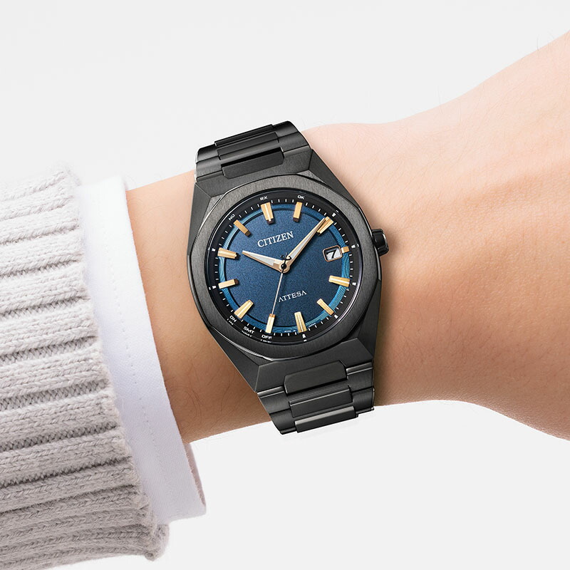 シチズン 腕時計 CITIZEN 時計 アテッサ ATTESA メンズ ブルー 電波