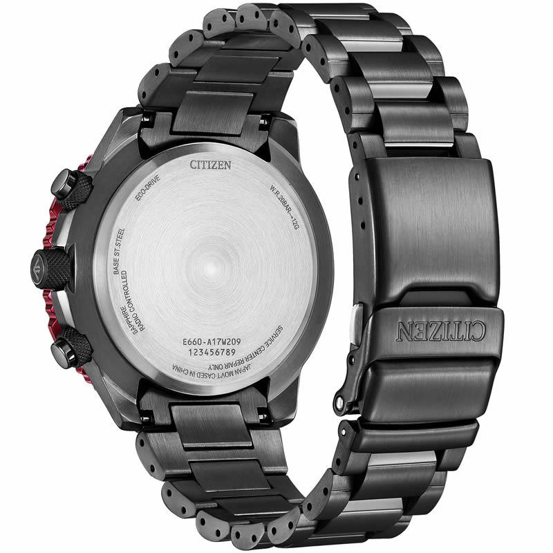 シチズン 腕時計 プロマスター CITIZEN PROMASTER メンズ ブラック 時計 電波ソーラー  エコ・ドライブ電波時計 ダイレクトフライト SKYシリーズ CB5009-55E｜watch-lab｜03