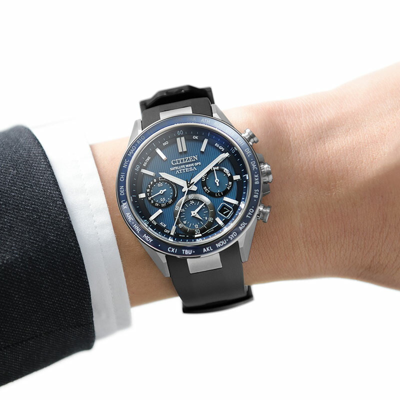 シチズン 腕時計 アテッサ CITIZEN ATTESA メンズ ブルー ブラック