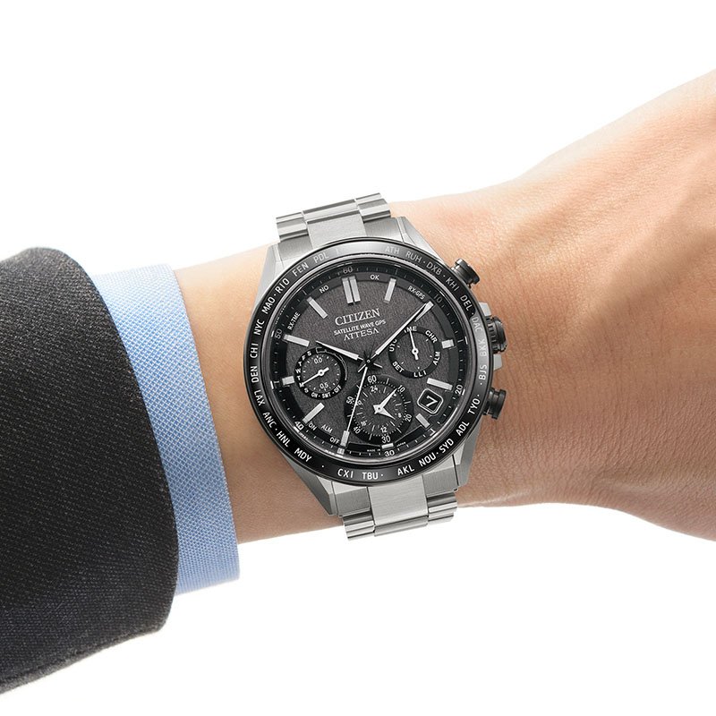 シチズン 腕時計 アテッサ GPS衛星電波時計 ダブルダイレクトフライト