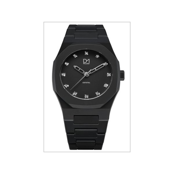 D1MILANO 腕時計 Crystal Collection オールブラック D1 MILANO（ディーワン ミラノ） 腕時計 クリスタルコレクション 時計