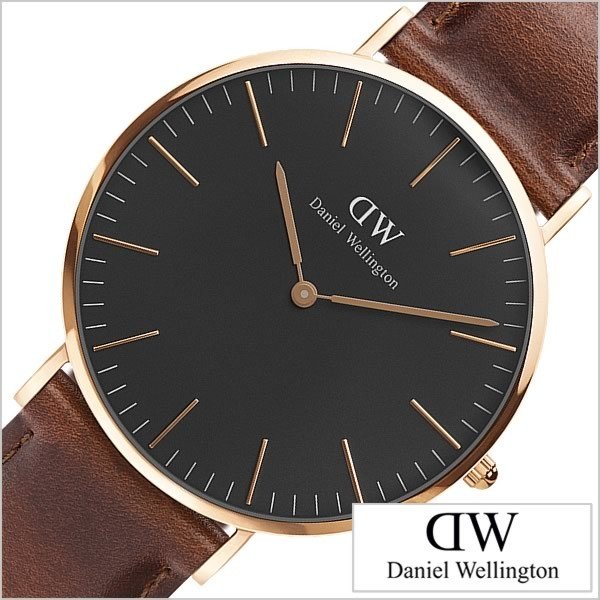 ダニエルウェリントン 時計 クラシック ブラック 40mm Daniel Wellington Classic Black 腕時計 セントモーズ メンズ レディース DW00100124