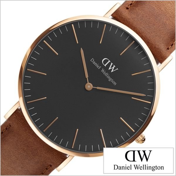 ダニエルウェリントン 時計 クラシック ブラック 40mm Daniel Wellington Classic Black 腕時計 ダラム メンズ レディース DW00100126