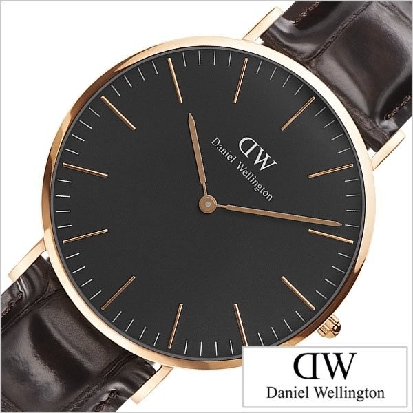 ダニエルウェリントン 時計 クラシック ブラック 40mm Daniel Wellington Classic Black 腕時計 ヨーク メンズ レディース DW00100128