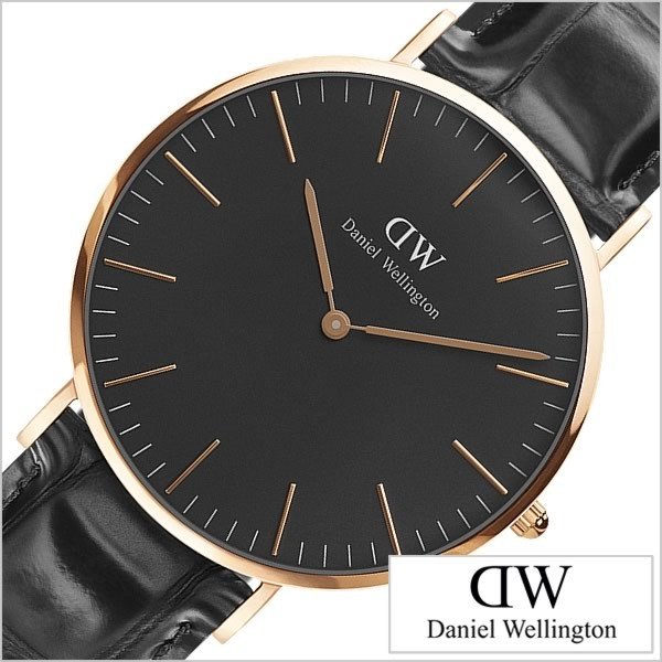 ダニエルウェリントン 時計 クラシック ブラック 40mm Daniel Wellington Classic Black 腕時計 レディン メンズ レディース DW00100129